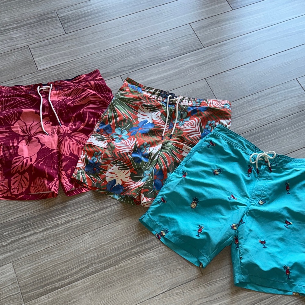 Lot of 3- Tommy Bahama Swim Trunks
